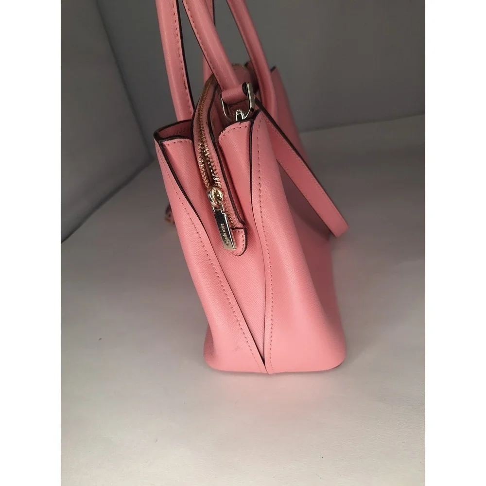 Kate Spade Pink Leather Top‎ Handle Crossbody Bag with Gold Hardware